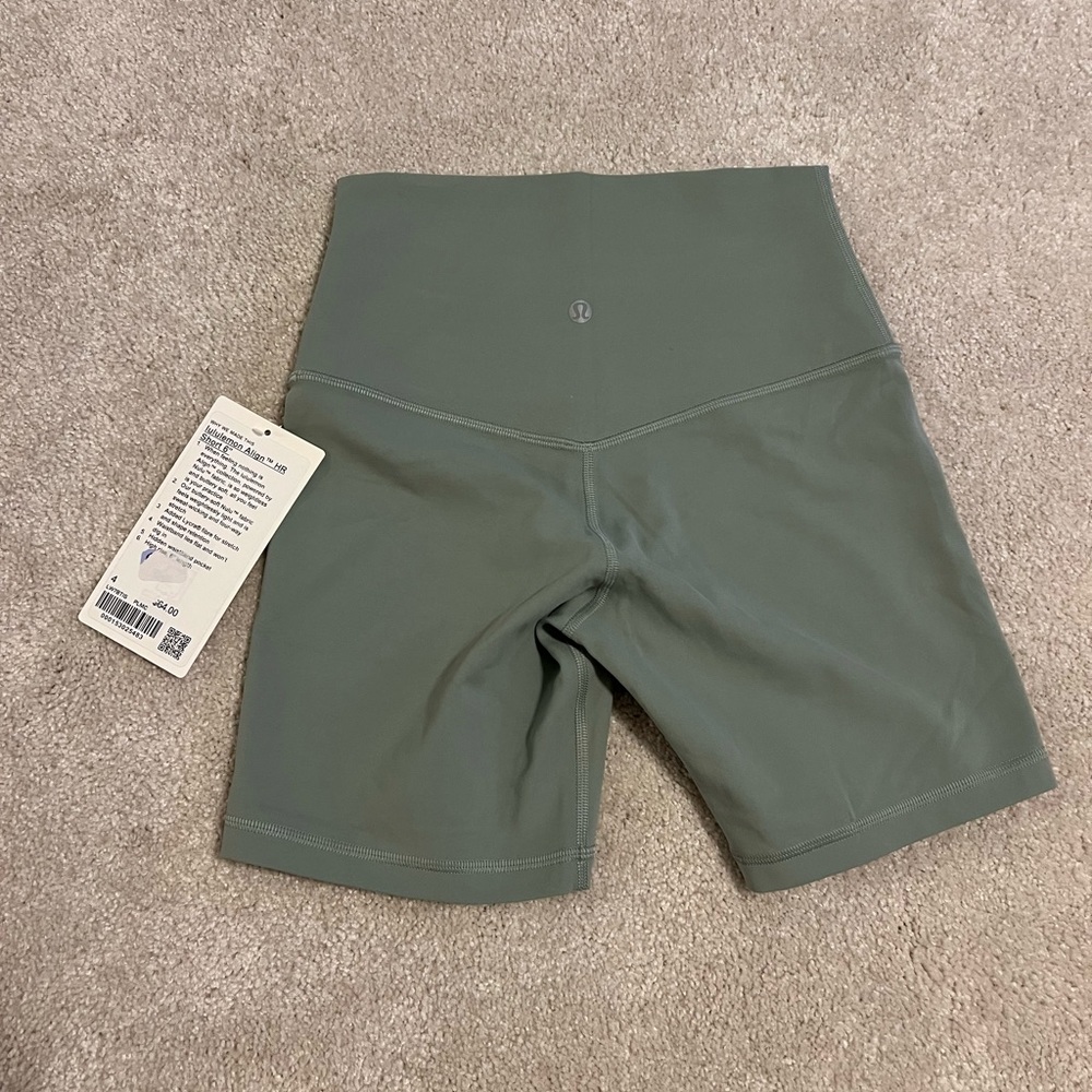 lululemon athletica Green Bike Shorts